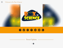 Tablet Screenshot of boxofscience.com